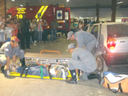 Corpo de Bombeiros faz demonstração de resgate no UNIFOR-MG