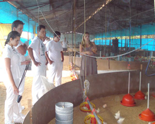 Estudantes de Medicina Veterinária visitam indústria de alimentos