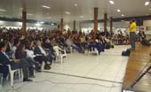 Palestra motivacional do Professor Pachecão lota a Praça de Alimentação do UNIFOR