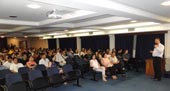 Alunos do UNIFOR-MG participam de palestra sobre educação fiscal