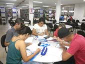 Calouros de Engenharia Química visitam a Biblioteca do UNIFOR-MG