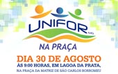 UNIFOR-MG na Praça será realizado em Lagoa da Prata neste sábado