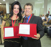 Reitor do UNIFOR-MG e diretora do Colégio de Aplicação recebem a Comenda Educador Paulo Freire