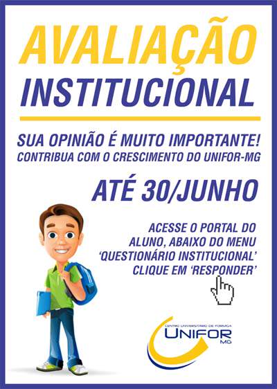 Últimos dias para a Avaliação Institucional: até 30 de junho!