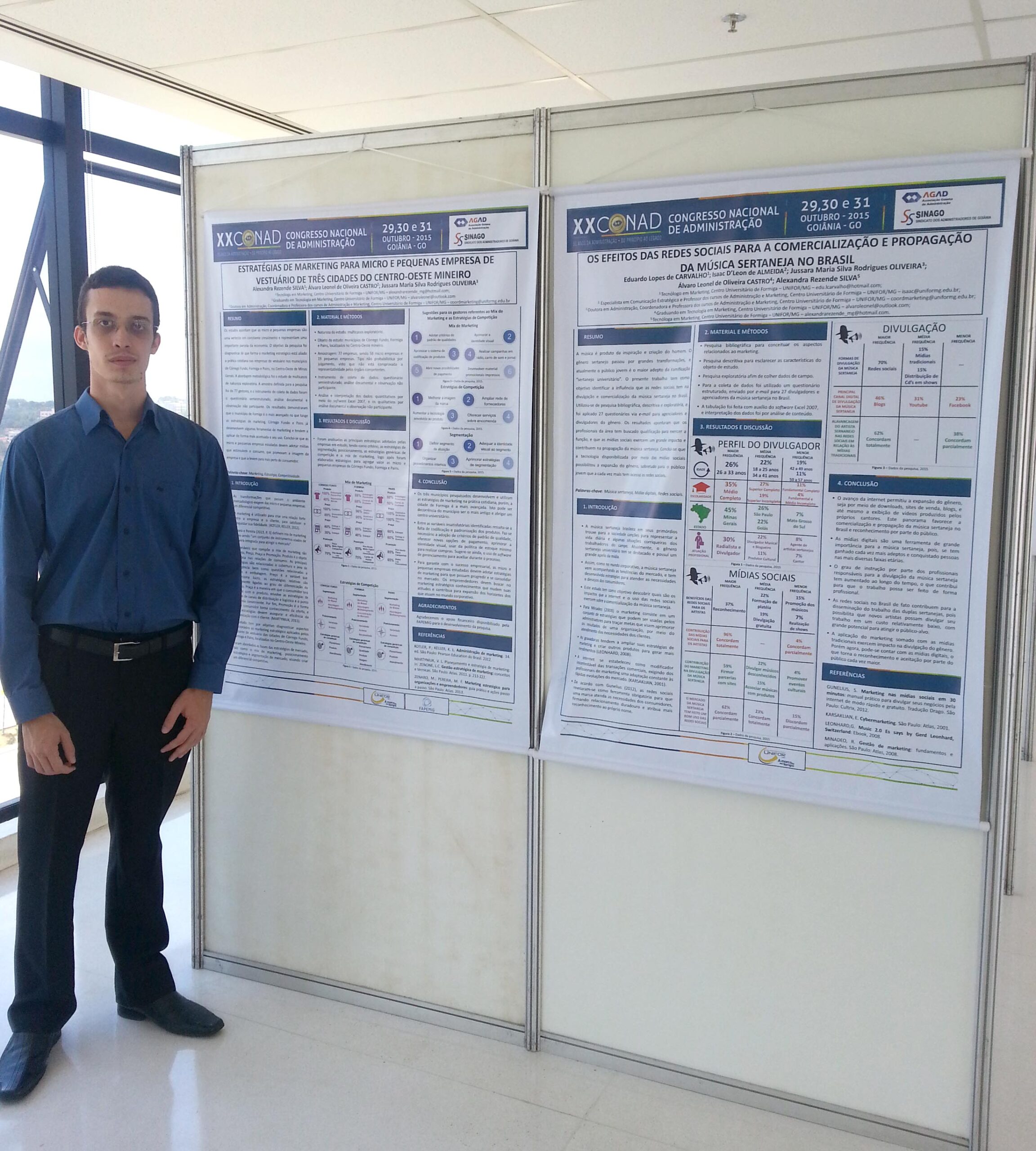 Aluno do curso de Marketing apresenta trabalhos em congressos latino-americano e nacional