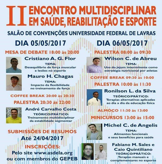 Encontro Multidisciplinar programação