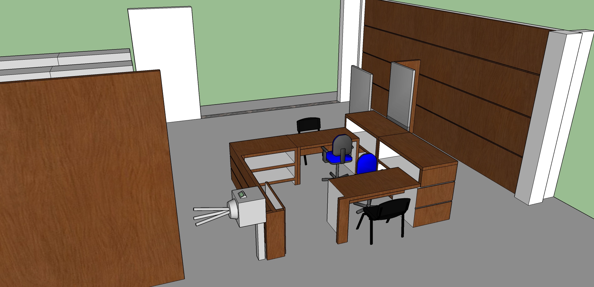 Uma das atividades realizadas no EMAU foi o projeto da entrada principal da Biblioteca Ângela Vaz Leão