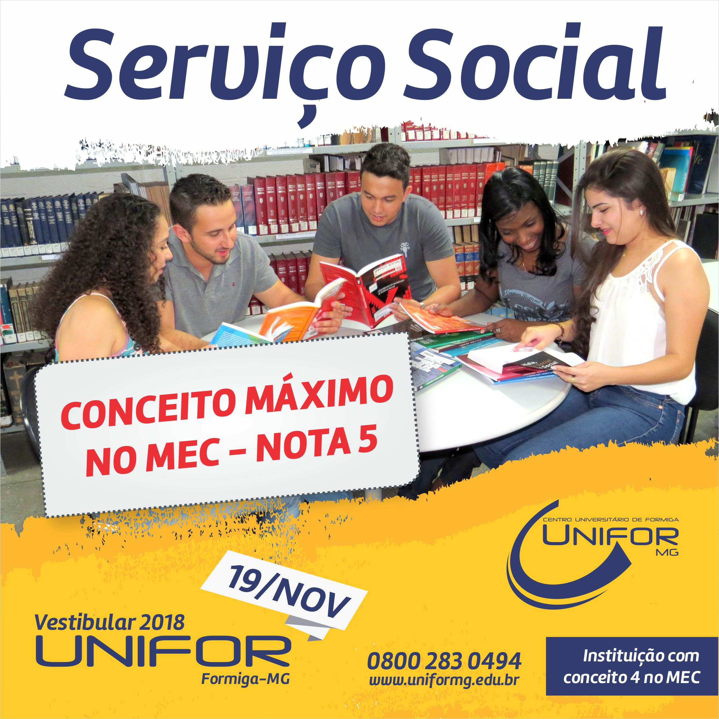 Serviço Social: Conceito Máximo no MEC – Nota 5