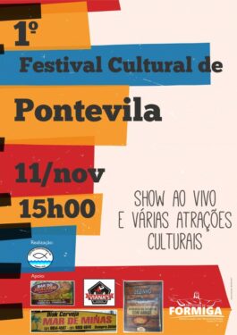 UNIFOR-MG é parceiro no I Festival Cultural de Pontevila que ocorre neste sábado
