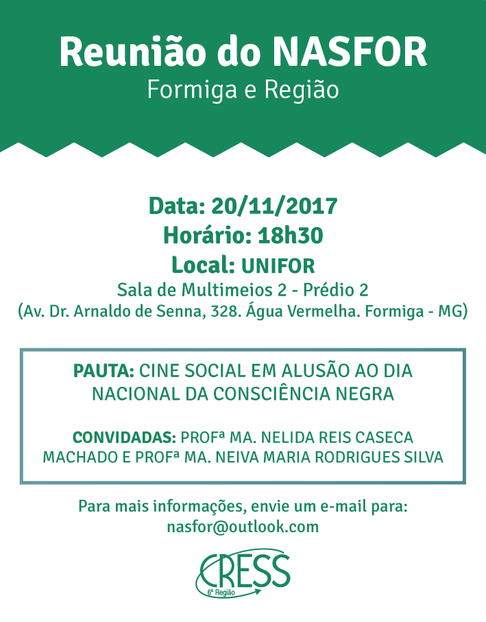 NASFOR promoverá evento em alusão ao Dia da Consciência Negra