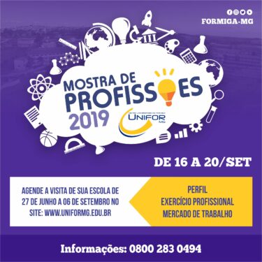 MOSTRA DE PROFISSÕES 2019: ÚLTIMOS DIAS PARA AGENDAR VISITAS DAS ESCOLAS
