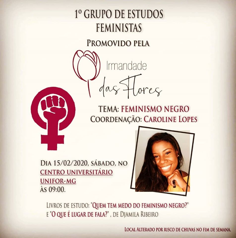 ENCONTRO DO GRUPO DE ESTUDOS FEMINISTAS SERÁ NO UNIFOR-MG