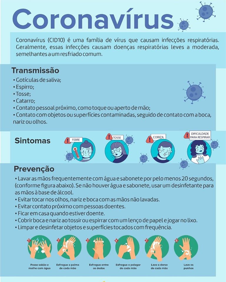 UNIFOR-MG ALERTA A COMUNIDADE ACADÊMICA PARA A PREVENÇÃO CONTRA O CORONAVÍRUS