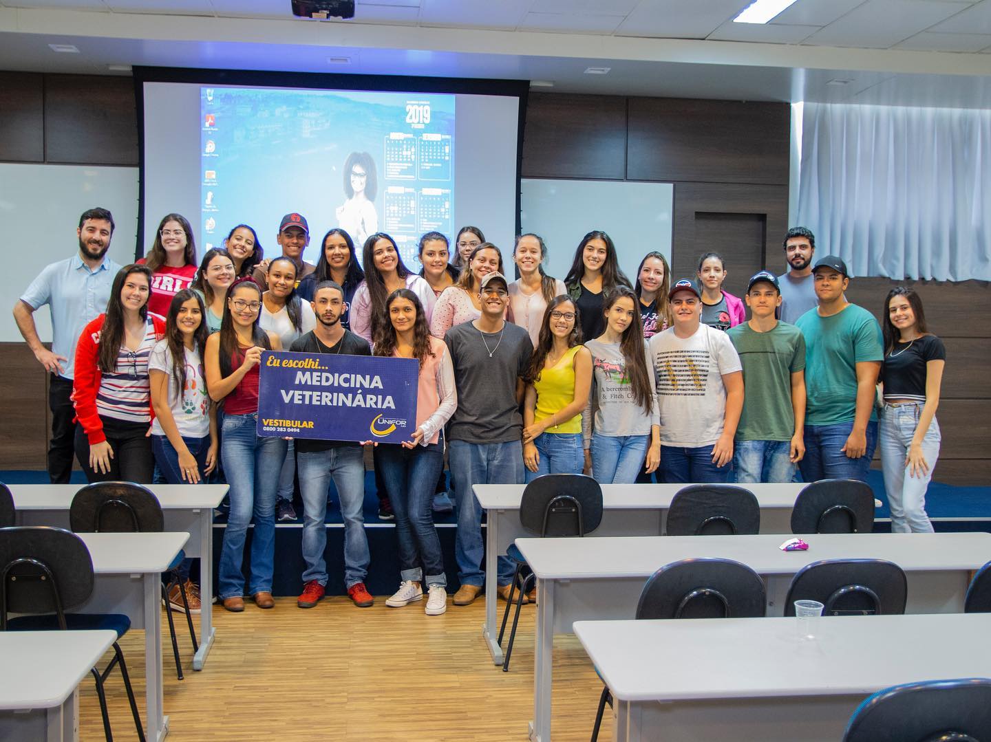 UNIFOR-MG PROMOVE EVENTO DE BOAS-VINDAS AOS CALOUROS DE MEDICINA VETERINÁRIA