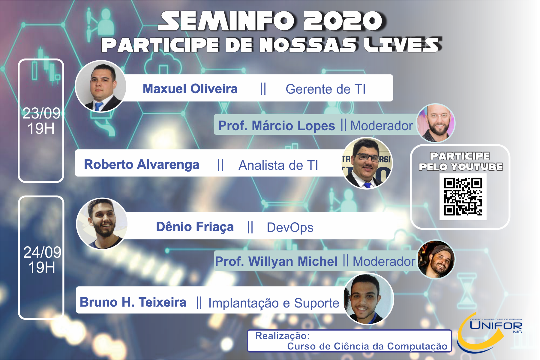 DIVULGADA A PROGRAMAÇÃO DA SEMINFO 2020