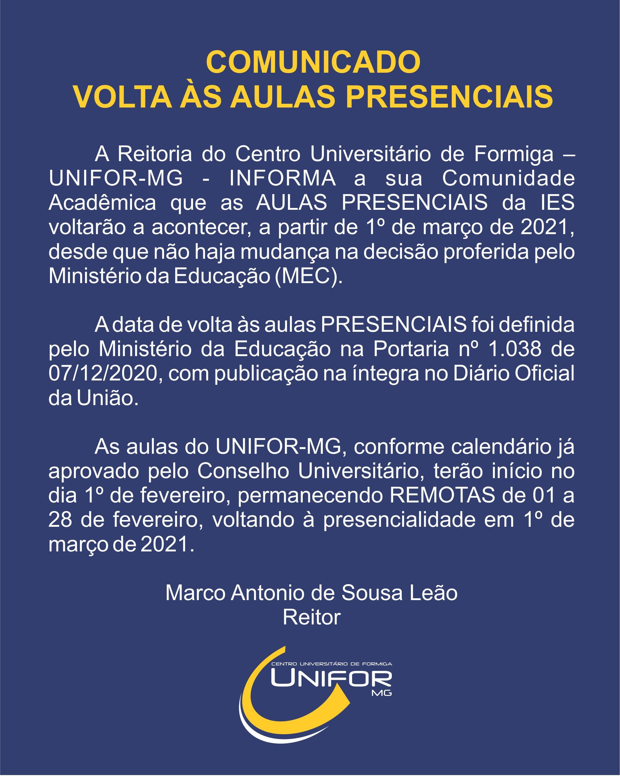 COMUNICADO 2