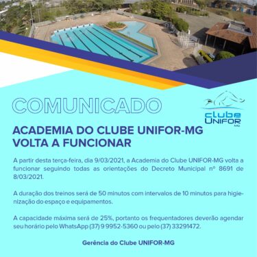 COMUNICADO – CLUBE UNIFOR