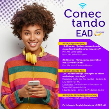 EAD TERÁ PROGRAMAÇÃO ESPECIAL EM MAIO