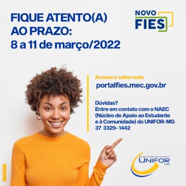 INSCRIÇÕES PARA O FIES SERÃO RECEBIDAS EM MARÇO