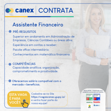 OPORTUNIDADE PARA ASSISTENTE FINANCEIRO