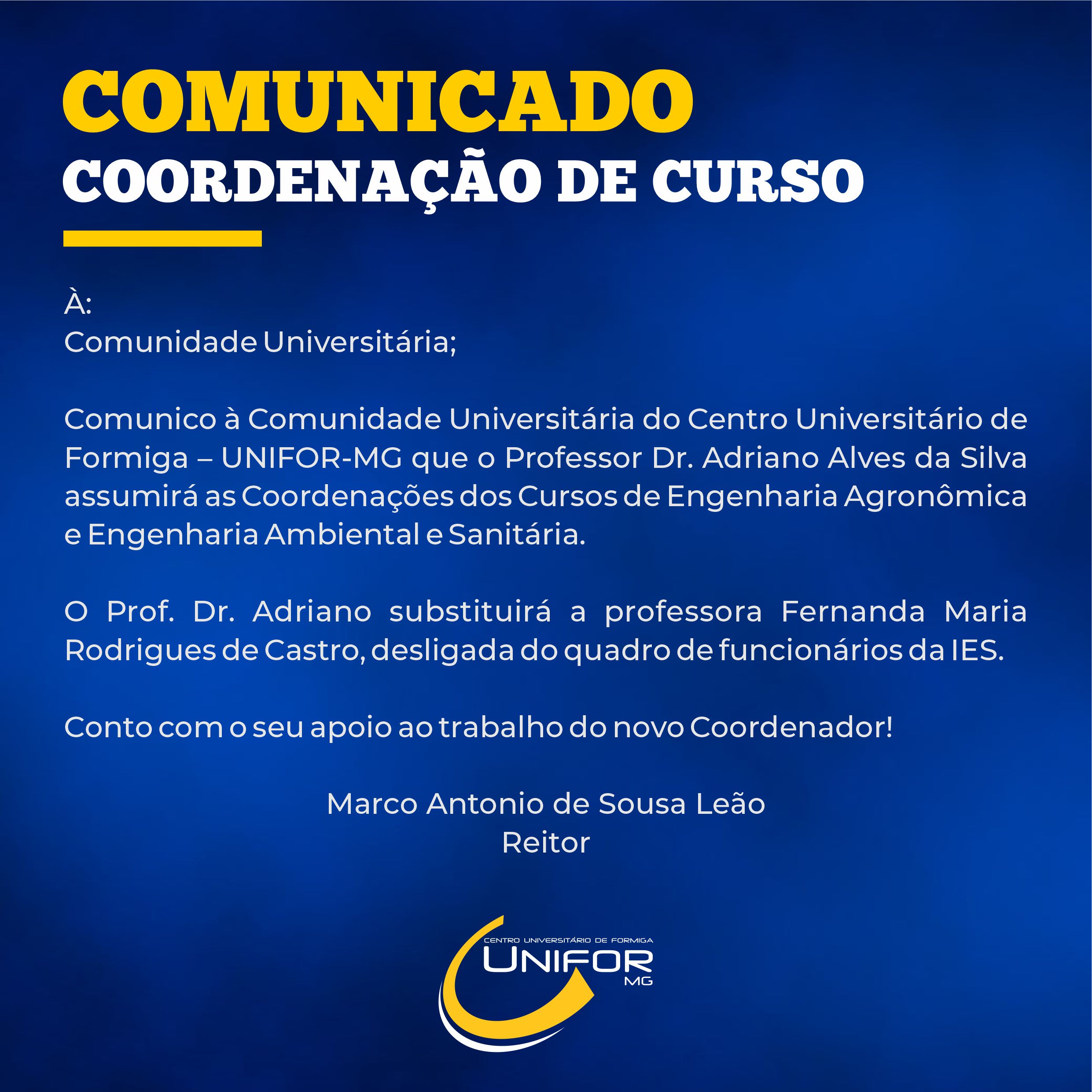 COMUNICADO