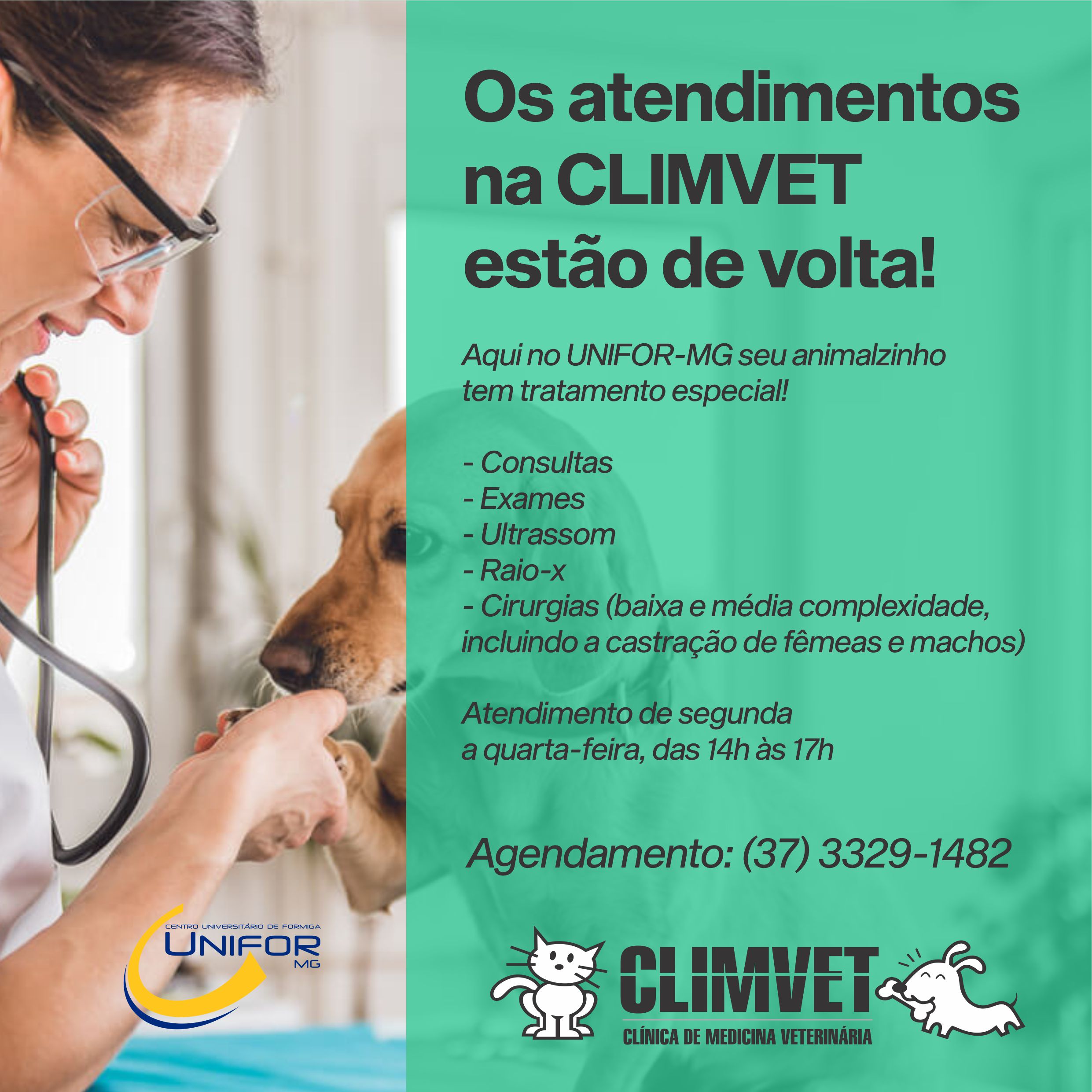 AGENDE A CONSULTA DE SEU ANIMAL DE ESTIMAÇÃO