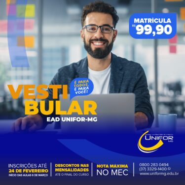 CONFIRA O PRAZO DE INSCRIÇÃO PARA AS PRÓXIMAS TURMAS DOS CURSOS EAD