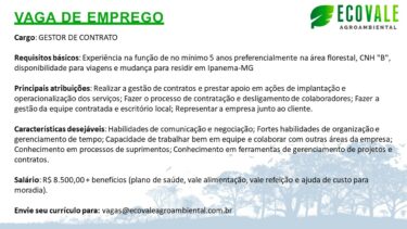 OPORTUNIDADE DE EMPREGO