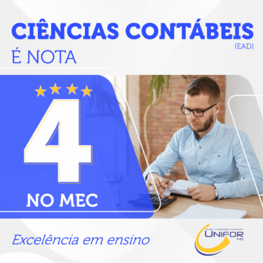 CURSO DE CIÊNCIAS CONTÁBEIS (EAD) É NOTA 4 NO MEC
