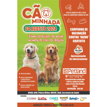 UNIFOR-MG PROMOVE CÃOMINHADA EM PARCERIA COM A PETLAND