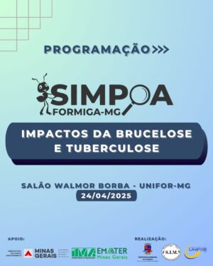 UNIFOR-MG DIVULGA DATA DO SIMPOA DE MEDICINA VETERINÁRIA