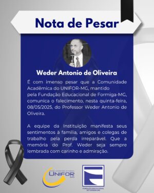 NOTA DE PESAR – WEDER ANTÔNIO DE OLIVEIRA