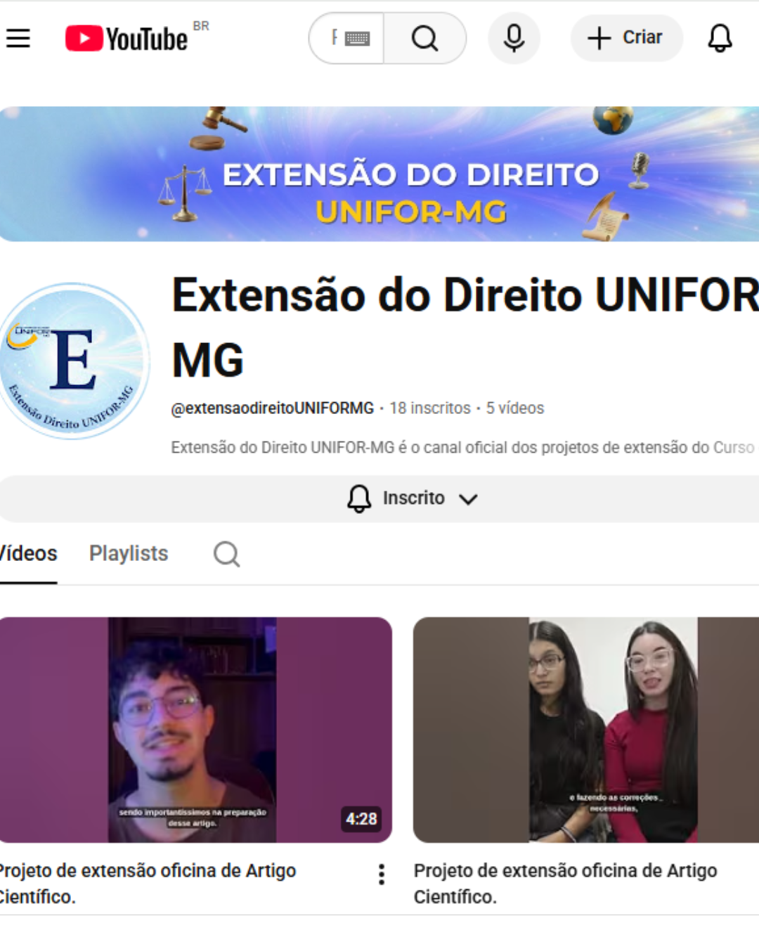 ESTUDANTES DE DIREITO DO UNIFOR-MG CRIAM OFICINA DE ESCRITA CIENTÍFICA E PODCAST “VOZ DA EXTENSÃO” EM PROJETO INOVADOR