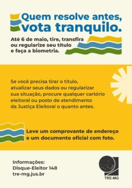 ATENÇÃO AOS PRAZOS ELEITORAIS