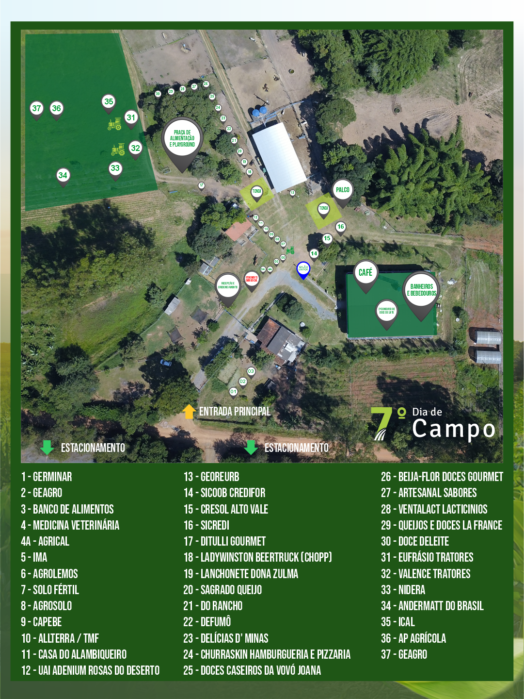 UNIFOR-MG DIVULGA GUIA DE LOCALIZAÇÃO PARA O 7º DIA DE CAMPO