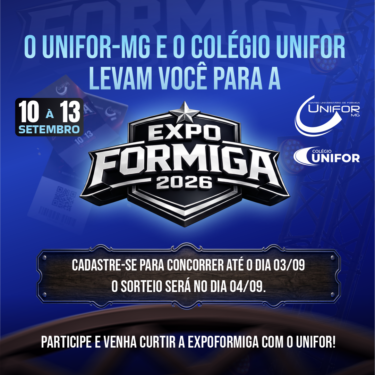UNIFOR-MG E COLÉGIO UNIFOR PROMOVEM SORTEIO DE INGRESSOS PARA A EXPÔ FORMIGA 2026